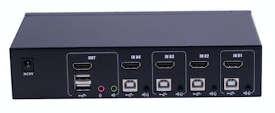 AS-41HA  (HDMI KVM Switch, 4ports，Single-monitor）