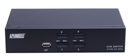 AS-41DPA (4?ports Display Port?KVM?switch, Single-monitor)