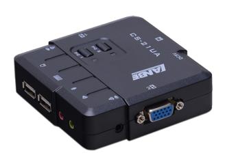 CS-21UA（USB &Audio KVM Switch, 2ports,Plastic housing）