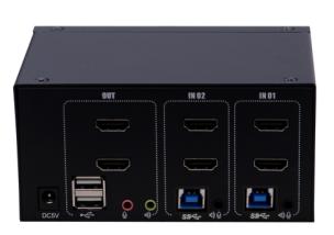 AS-22HUS (HDMI KVM Switch, 2ports,Dual-View）