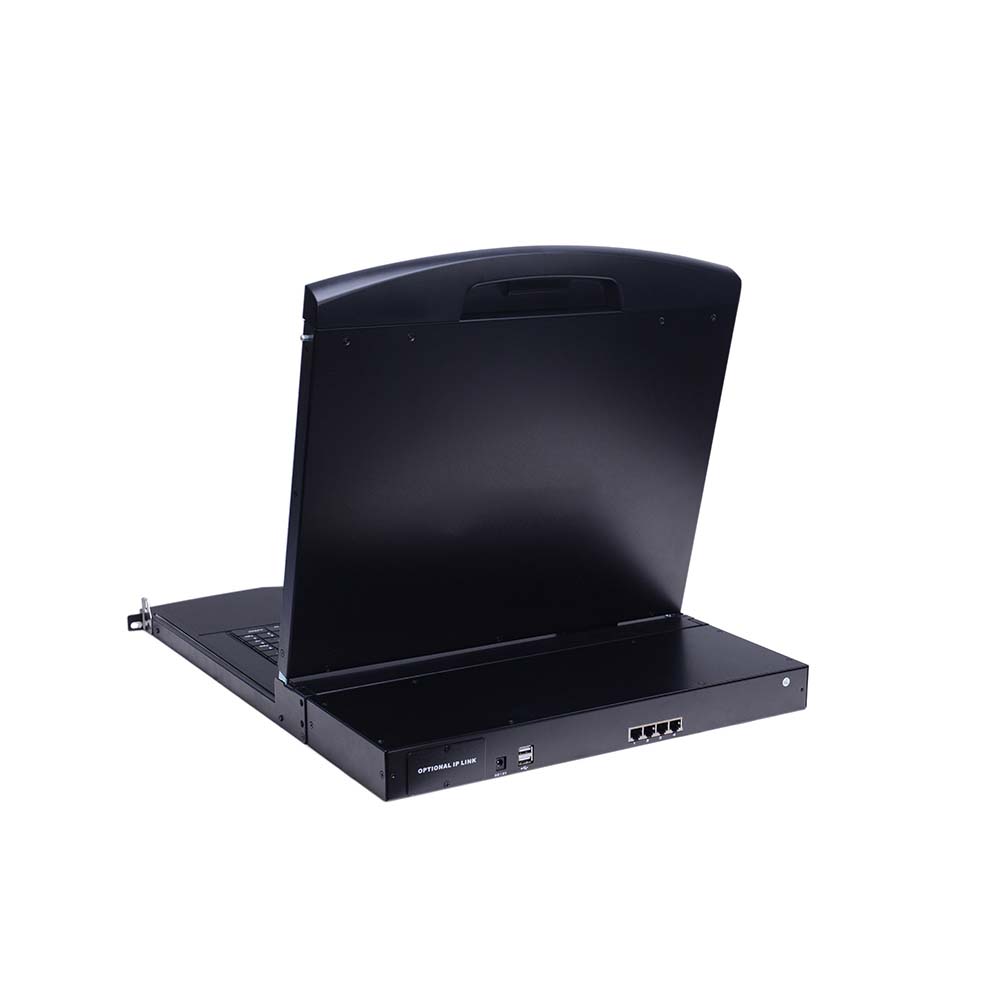 AS-7104TLS (Single Rail, Cat5 Series 17” LCD KVM Switch)